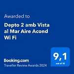 Depto 2 amb. Vista al Mar. Aire Acondicionado